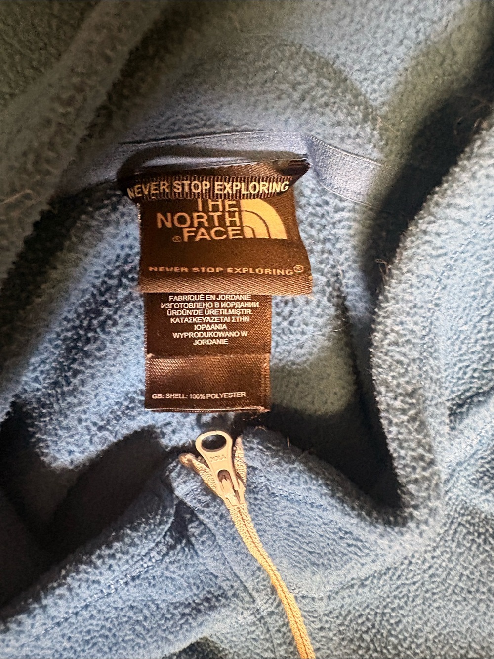 The North Face Mens Blue Half-Zip Fleece Pullover XL - Picture 3 of 3